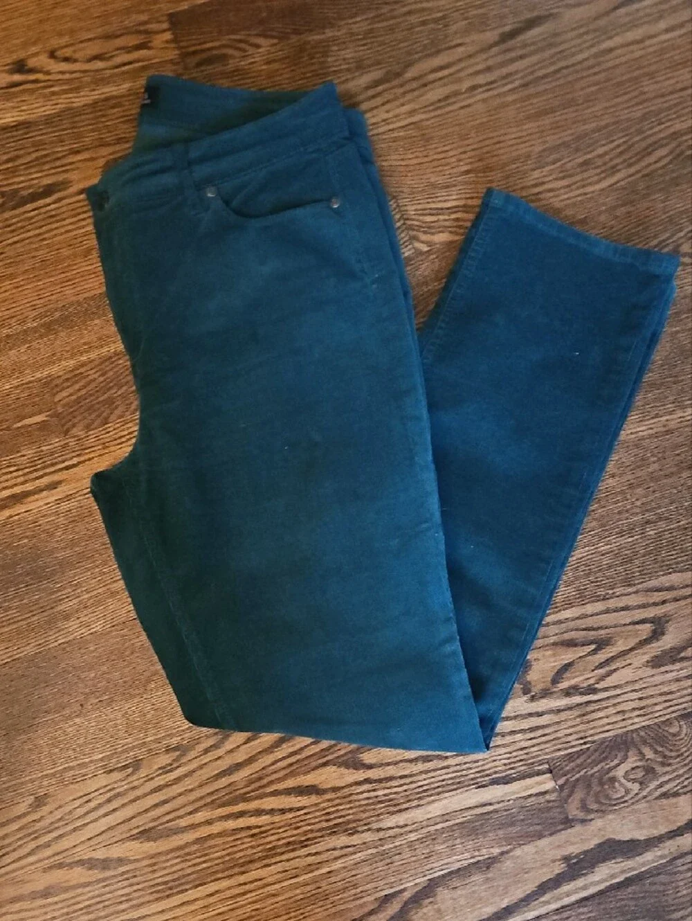 Talbots Teal Corduroy Five-Pocket Pants